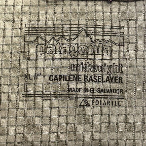 Patagonia Men's Gray 1/4-Zip Pullover Baselayer Top Size L - Picture 9 of 10